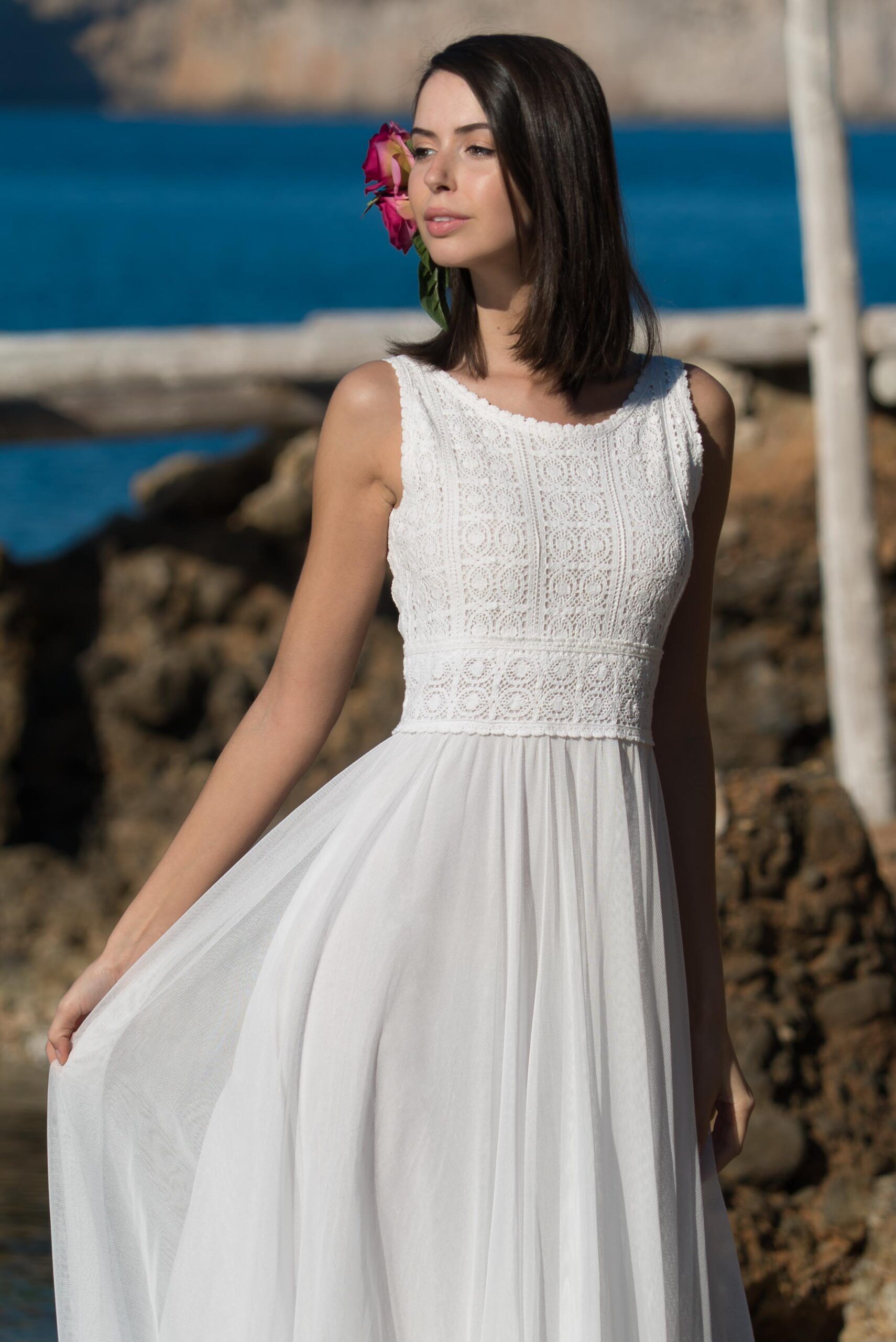 Vestido blanco ibicenco Vestido blanco ibicenco